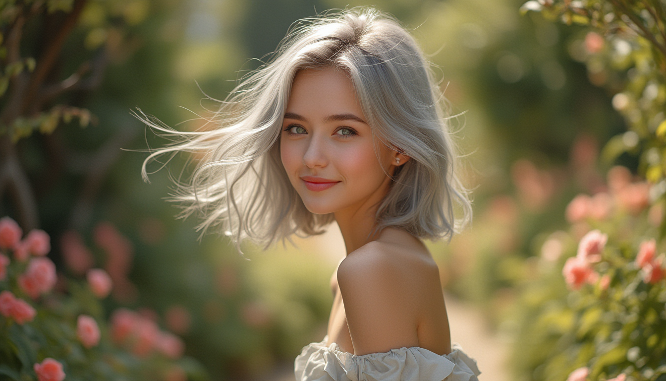 Content creator using professional AI image generator for social media content